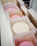 Plain Undecorated Iced FRUIT CAKE Base -  (covered with marzipan & sugarpaste).PLEASE TELL US WHEN YOU NEED YOUR CAKE. **3 WEEKS REQUIRED FOR POSTAGE**