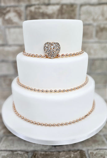 Wedding Cake Kit 'Rose Gold' - (Includes the cake)