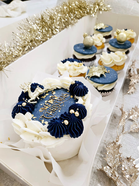 Christmas Cupcakes & Bento Cake Gift Box (COLLECTION ONLY)