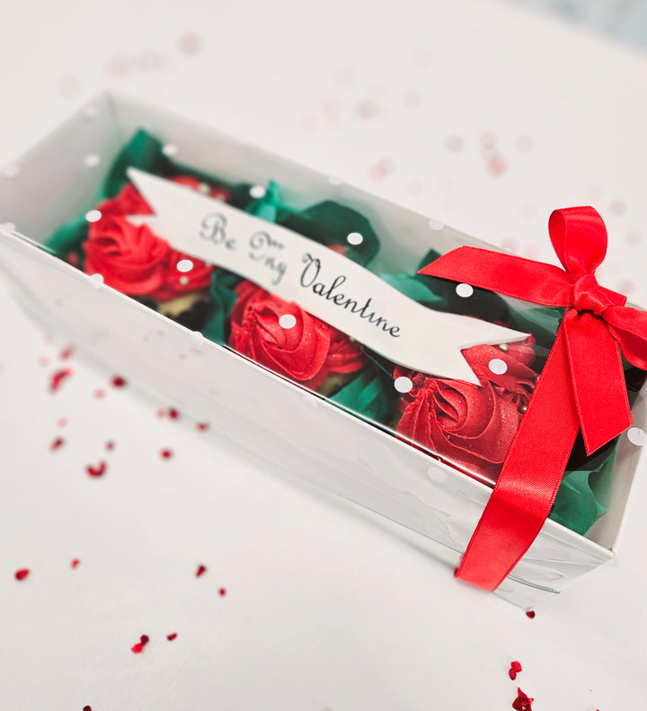 Valentines Cupcakes - A Dozen Red Roses (collect G33 4DB)