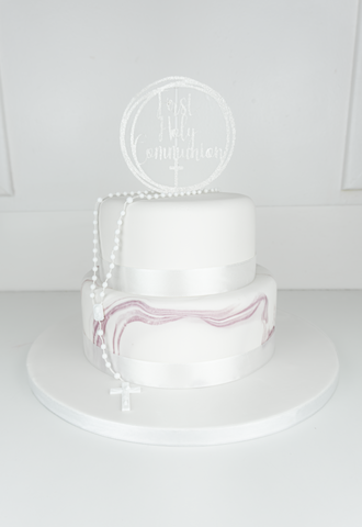 Communion Cake Kit 'Marble' (including the cakes)