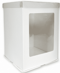 TALL Window Cake Box & Lid