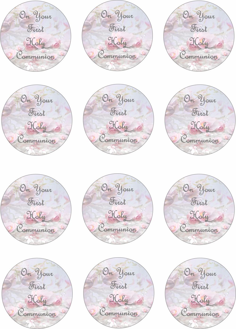 A4 Size Edible Print - Communion