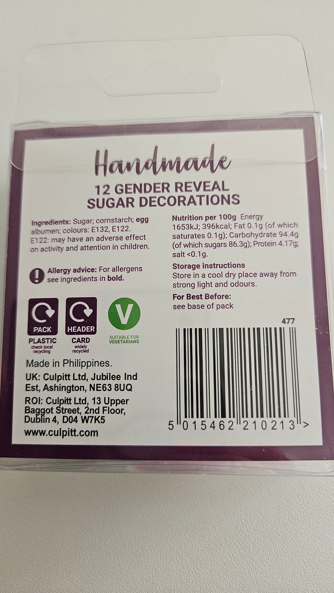 Gender Reveal Pipings (Pack of 12)