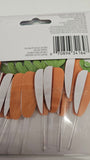 Paper Carrot Cupcake Toppers