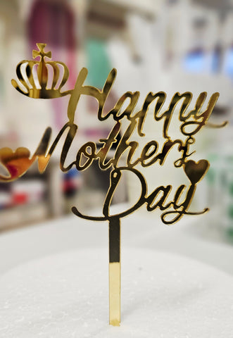 Acrylic Mothers Day Cake Topper