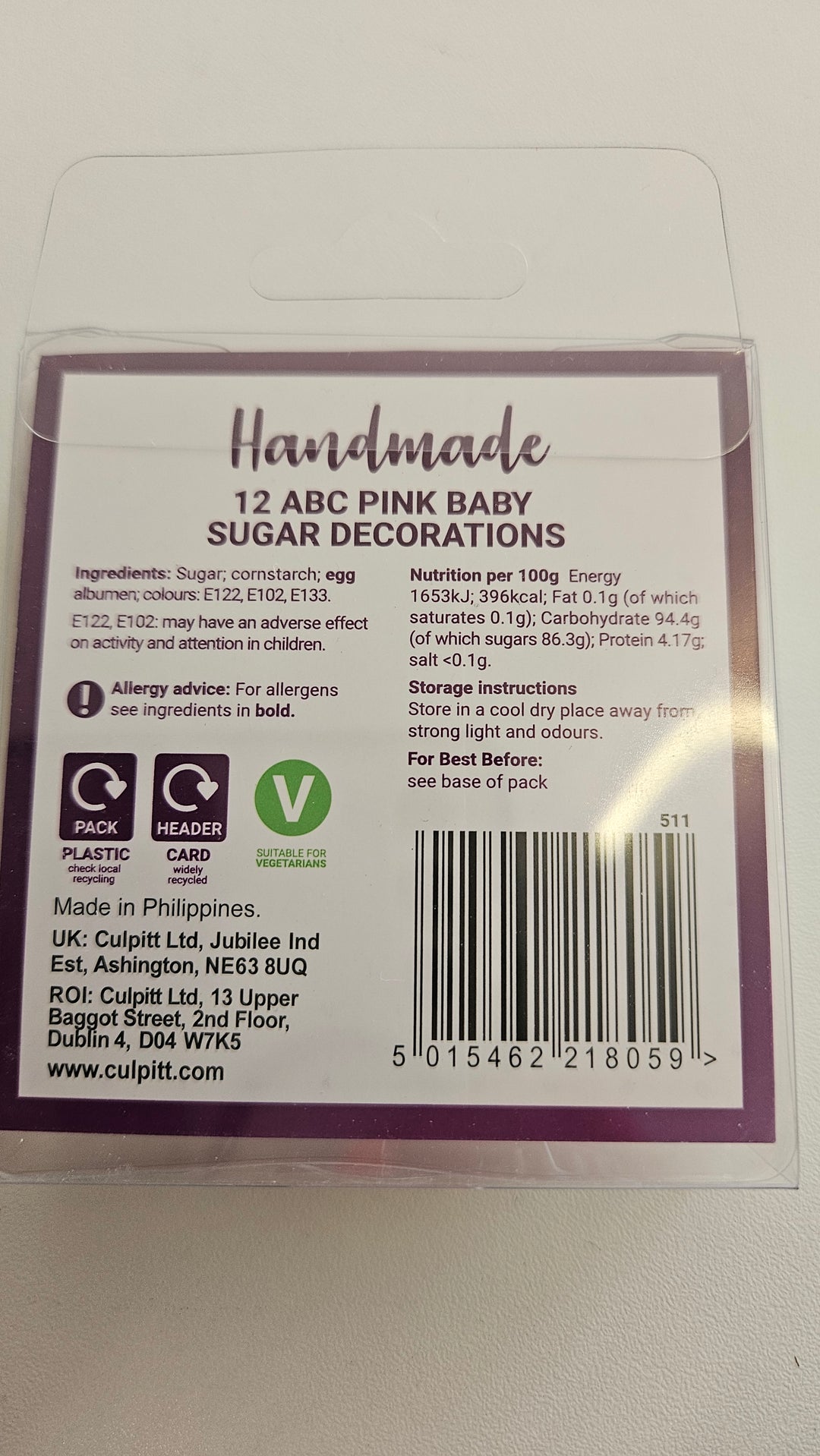 Pink Baby Pipings