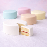 Plain Undecorated Iced VANILLA Sponge Cake Base