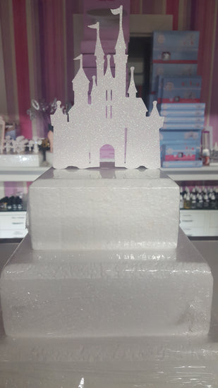 Glitter Cake Topper - Castle