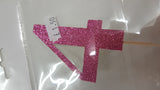 Glitter numbers cake topper
