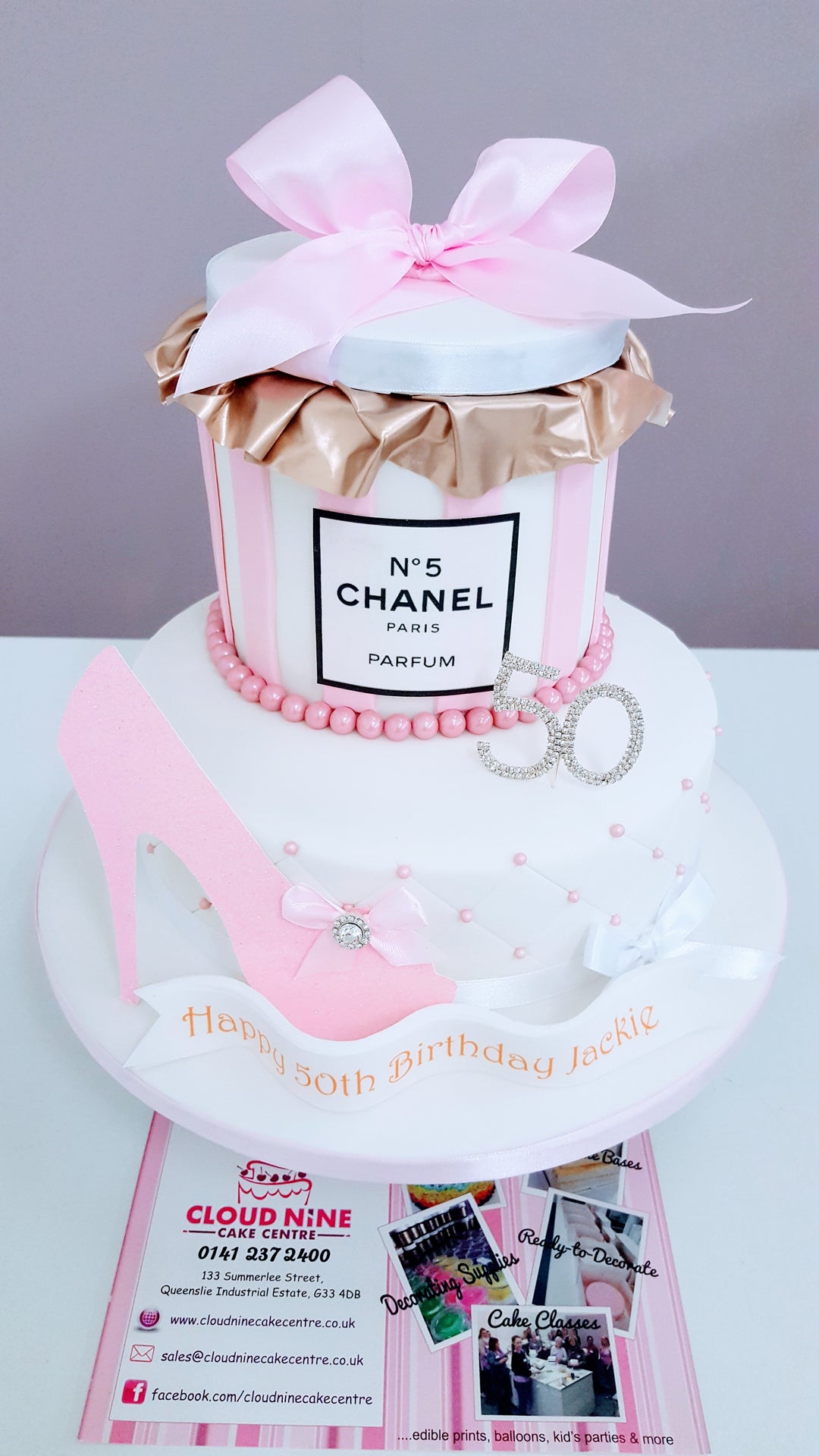 Glitter Shoe Cake Topper