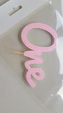 Glitter Cake Topper - personalised Name or Numbers (word)