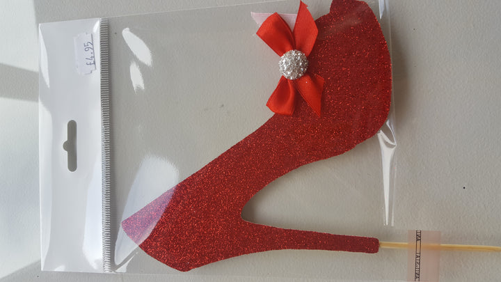 Glitter Shoe Cake Topper