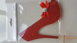 Glitter Shoe Cake Topper