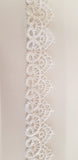 Non-edible scalloped lace ivory/white or black