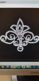 Diamante Crystal Motif Wedding Cake Decoration