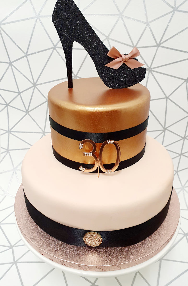 Glitter Shoe Cake Kit - (Includes the cake)