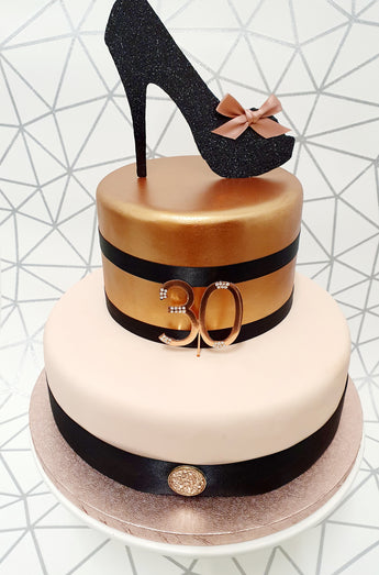 Glitter Shoe Cake Kit - (Includes the cake)