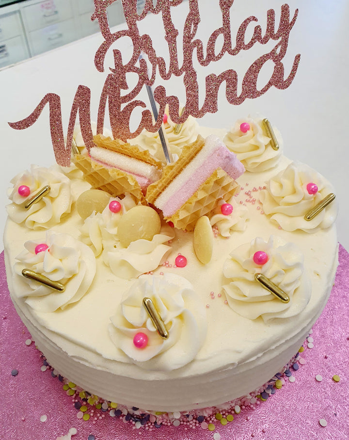 Shallow Mallow Birthday Cake