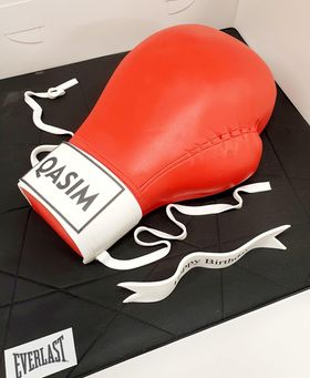 Boxing Glove Cake