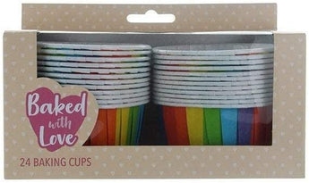 Rainbow Baking Cups