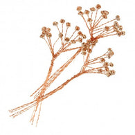 Diamante Branch Spray Rose Gold