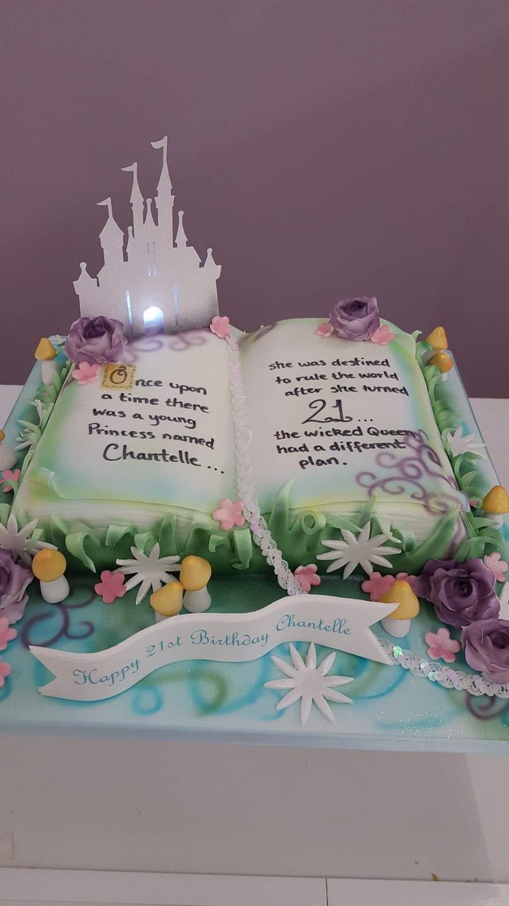 Glitter Cake Topper - Castle
