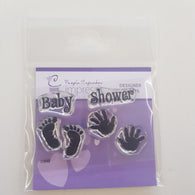 Purple Cupcakes- Baby Shower Stamps