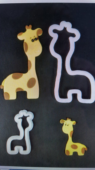 Mummy & Baby giraffe cutter set