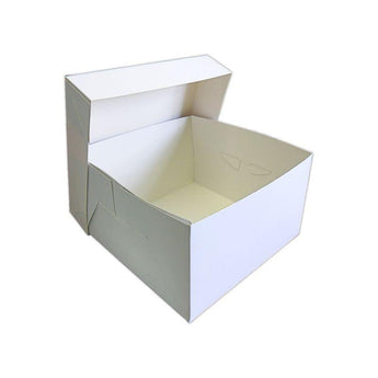 White Cake Box & Lid