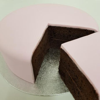 Plain Undecorated Iced CHOCOLATE Cake Base - (filled and covered with sugarpaste. PLEASE TELL US WHEN YOU NEED YOUR CAKE **2 WEEKS REQUIRED**
