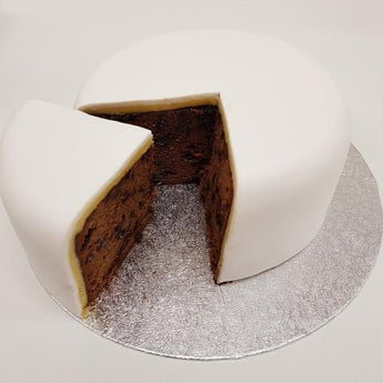 Plain Undecorated Iced FRUIT CAKE Base -  (covered with marzipan & sugarpaste).PLEASE TELL US WHEN YOU NEED YOUR CAKE. **2 WEEKS REQUIRED**