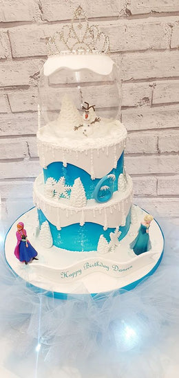 Frozen Snow Globe Cake