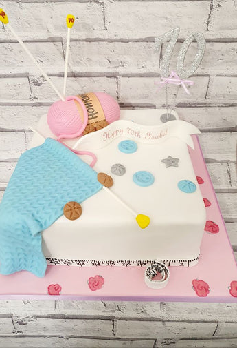 Knitting Birthday Cake 173