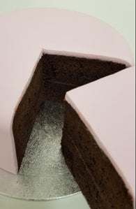 Plain Undecorated Iced CHOCOLATE Cake Base