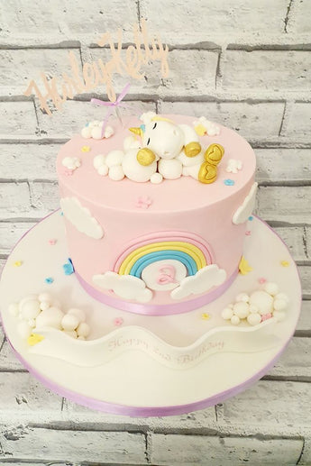 Sleeping Unicorn Cake