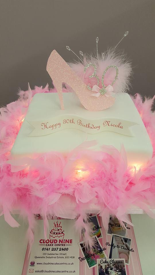 Glitter Shoe Cake Topper
