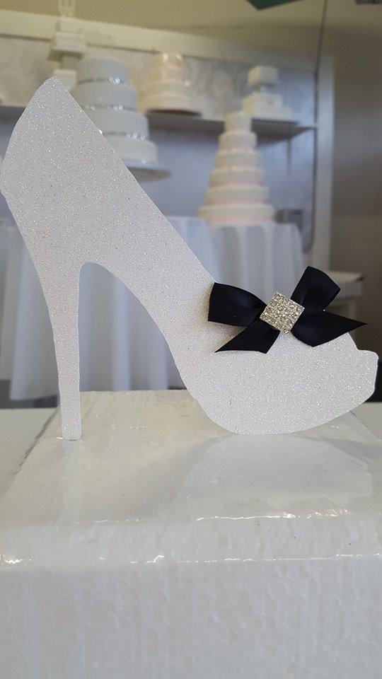 Glitter Shoe Cake Topper